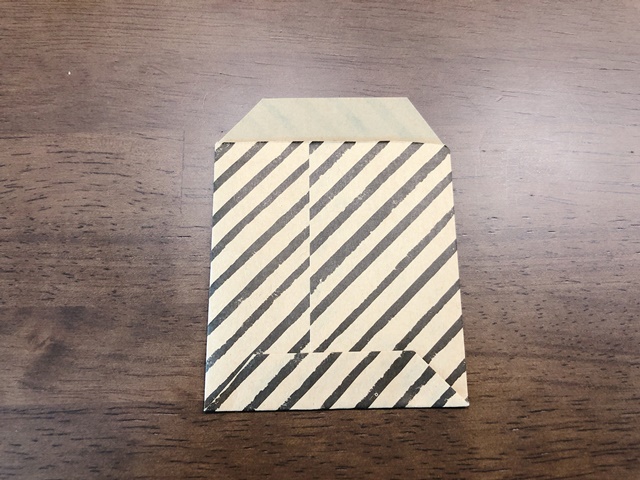 ミニ封筒の作り方 折り紙1枚で簡単1分で長方形 正方形も たの家事らく家事